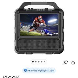 Monster  Bluetooth Speaker With Build In lCD TV