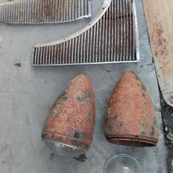 1939 Chevy Headlight Buckets & 2 Half Grills. See Pix