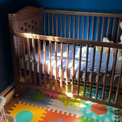 Solid Oak Handmade Crib