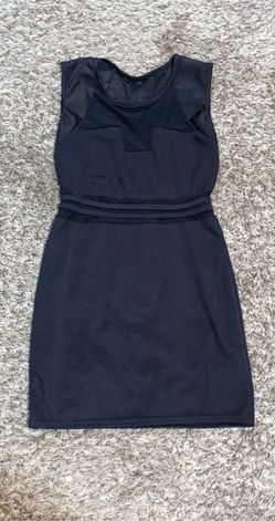 Black dress with mesh
