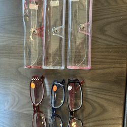 3 Pairs Ladies 175 Strength Readers/Glasses