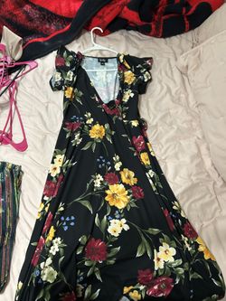 Black Flower Dress