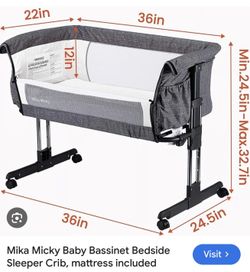 Mika Micky Bedside Bassinet