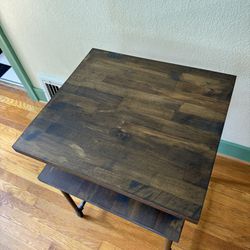 Industrial Rustic Side Table 