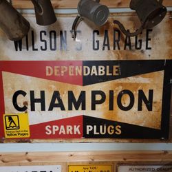 Vintage Champion Sign