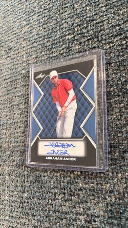 Abraham Ancer  2026 signed Leaf card