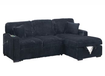 Sectional sleeper with storage