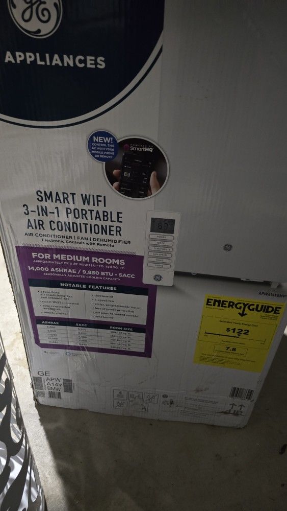 GE 3 in 1 Air Conditioning Unit - 550sqft - Used Twice