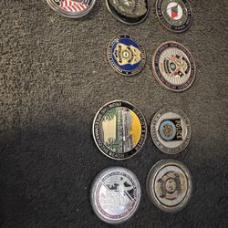 LEO/Fire challenge coins 