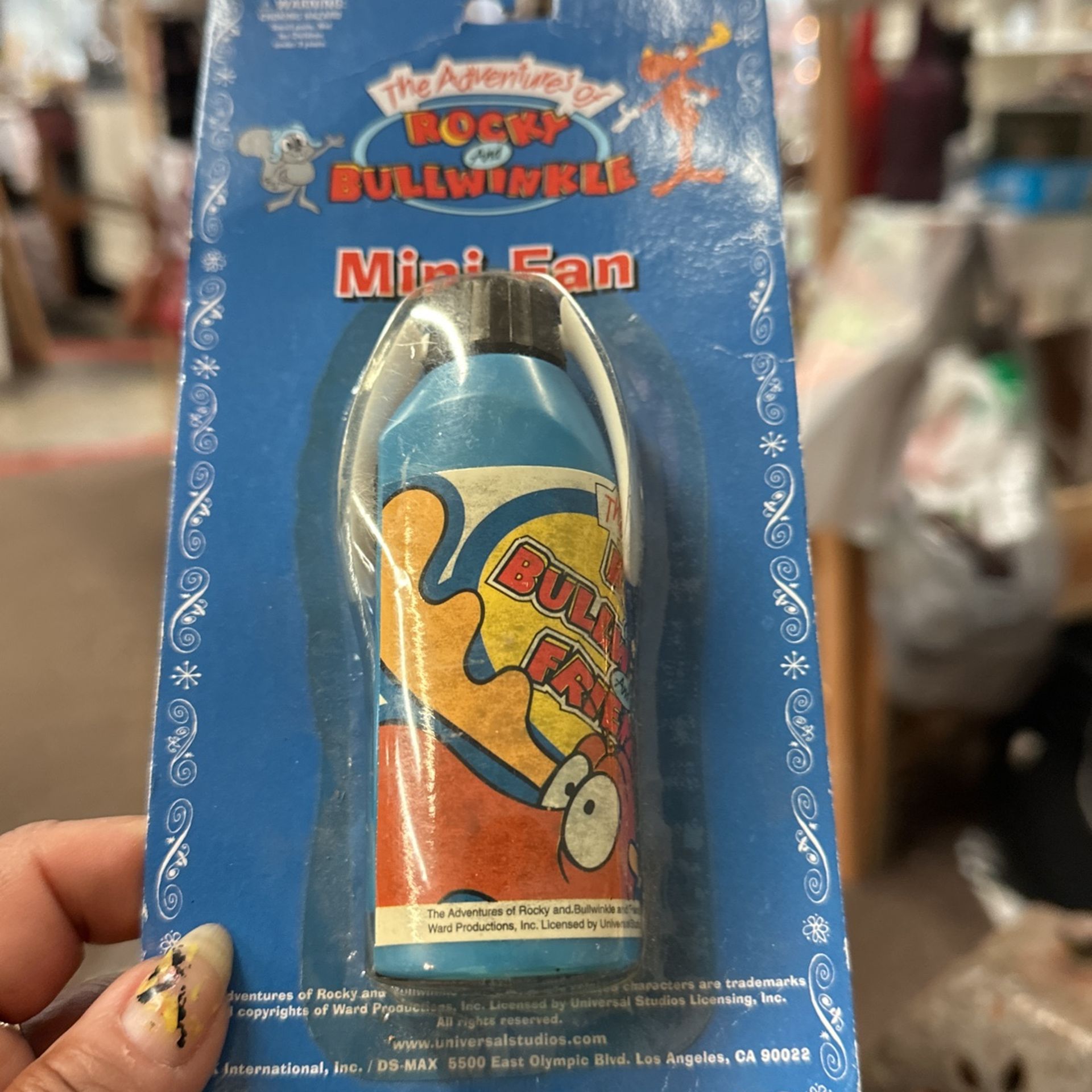Rocky And Bullwinkle Mini Fan