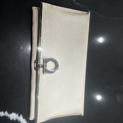 Ferragama Gancini Leather Long Wallet 