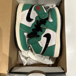 5c Retro Jordan 1 Mid Green/White For Baby/Toddler