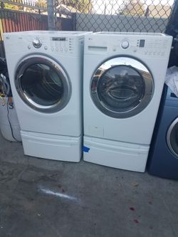 Lavadora y secadora lg de gas