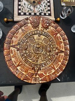 Aztec Mayan Sun Calendar Decorative Plaque