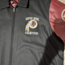 Brand new Redskins Leather/Wool Coat 