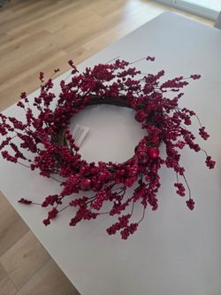 New Holiday Wreath.. Red