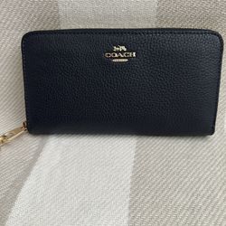 Coach Long Zip Around Wallet