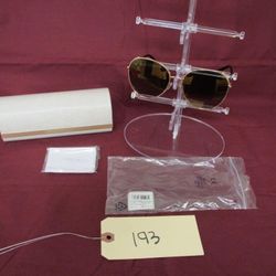 Jimmy Choo Feline/S Gold Ladies Sunglasses with Case & Polishing Cloth New Msrp $316