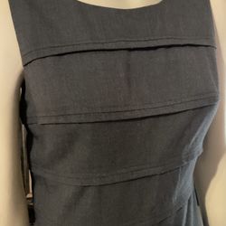 Calvin Clains Elegant Gray Dress