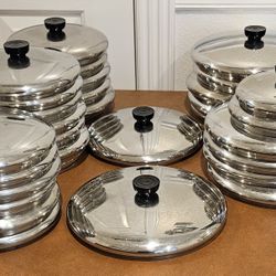 Vtg Revere Ware Lids, Different Sizes
