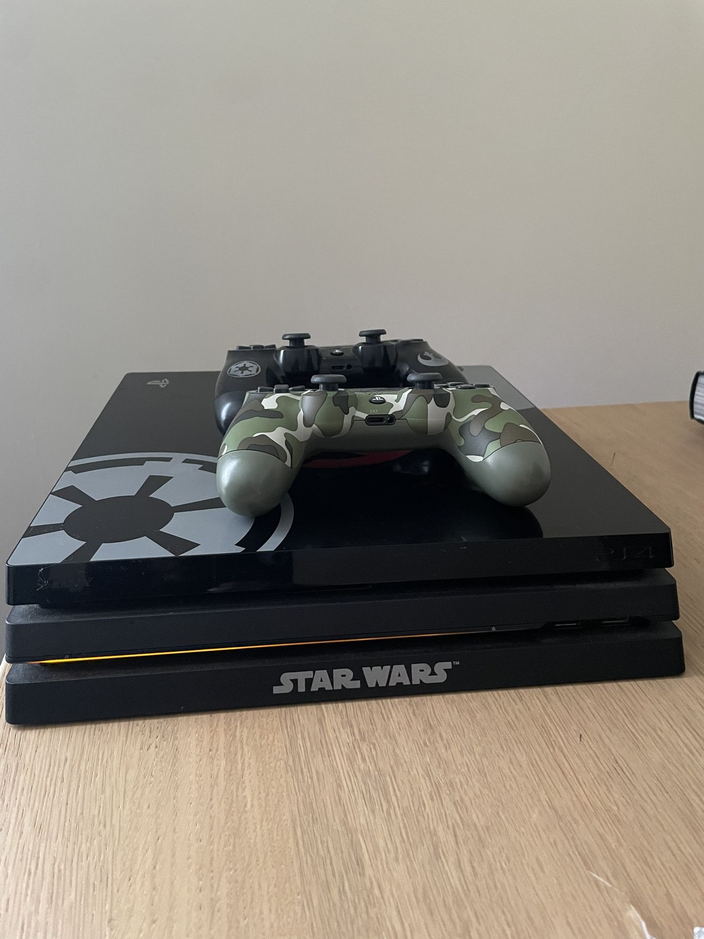 PS4 Pro with 2 controllers