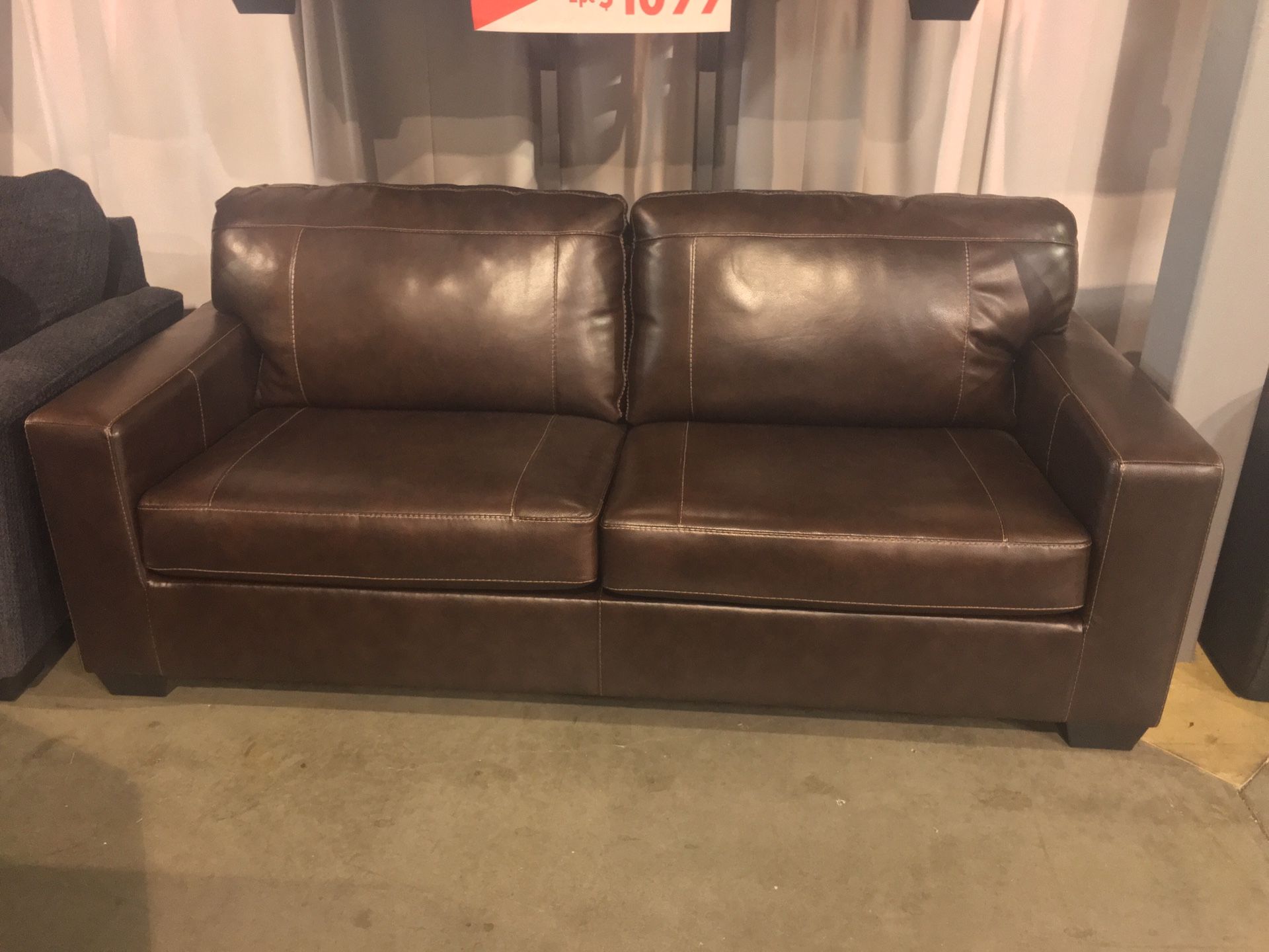 2Pc Leather Sofa a& Loveseat Set Sale