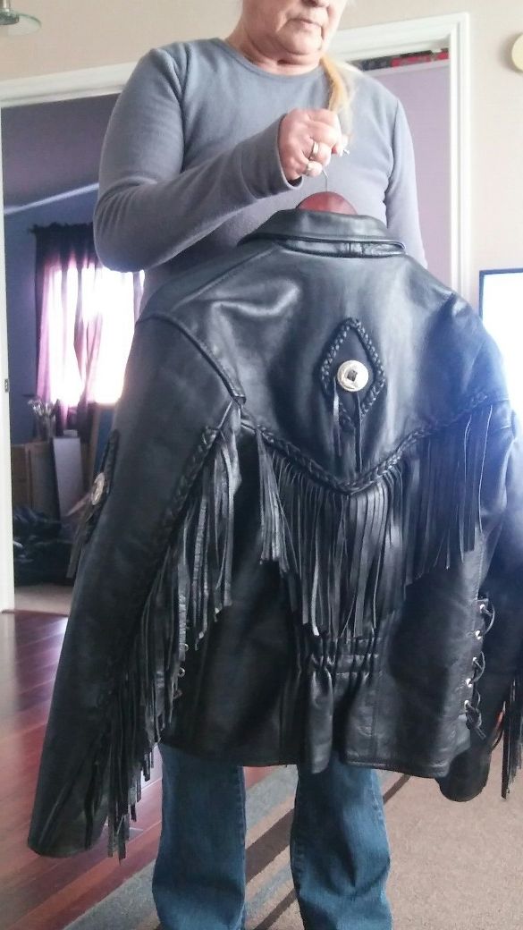 Womans Leather. Motorcycle jacket