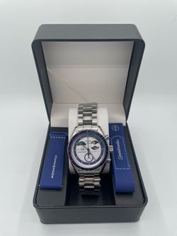 Omega X Swatch Mission to Earthphase Moonshine Gold Moonswatch Mod Stainless Steel Watch