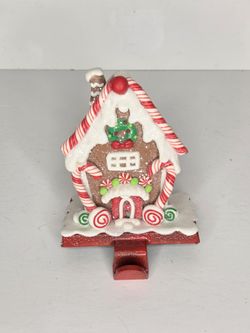 Gingerbread House Stocking Hanger Holder