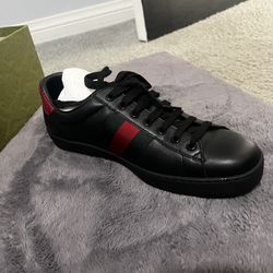  New Black Gucci Shoes Men 9 1/2