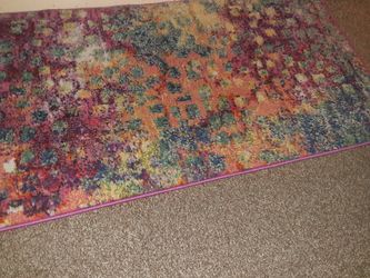 Rug rainbow colors