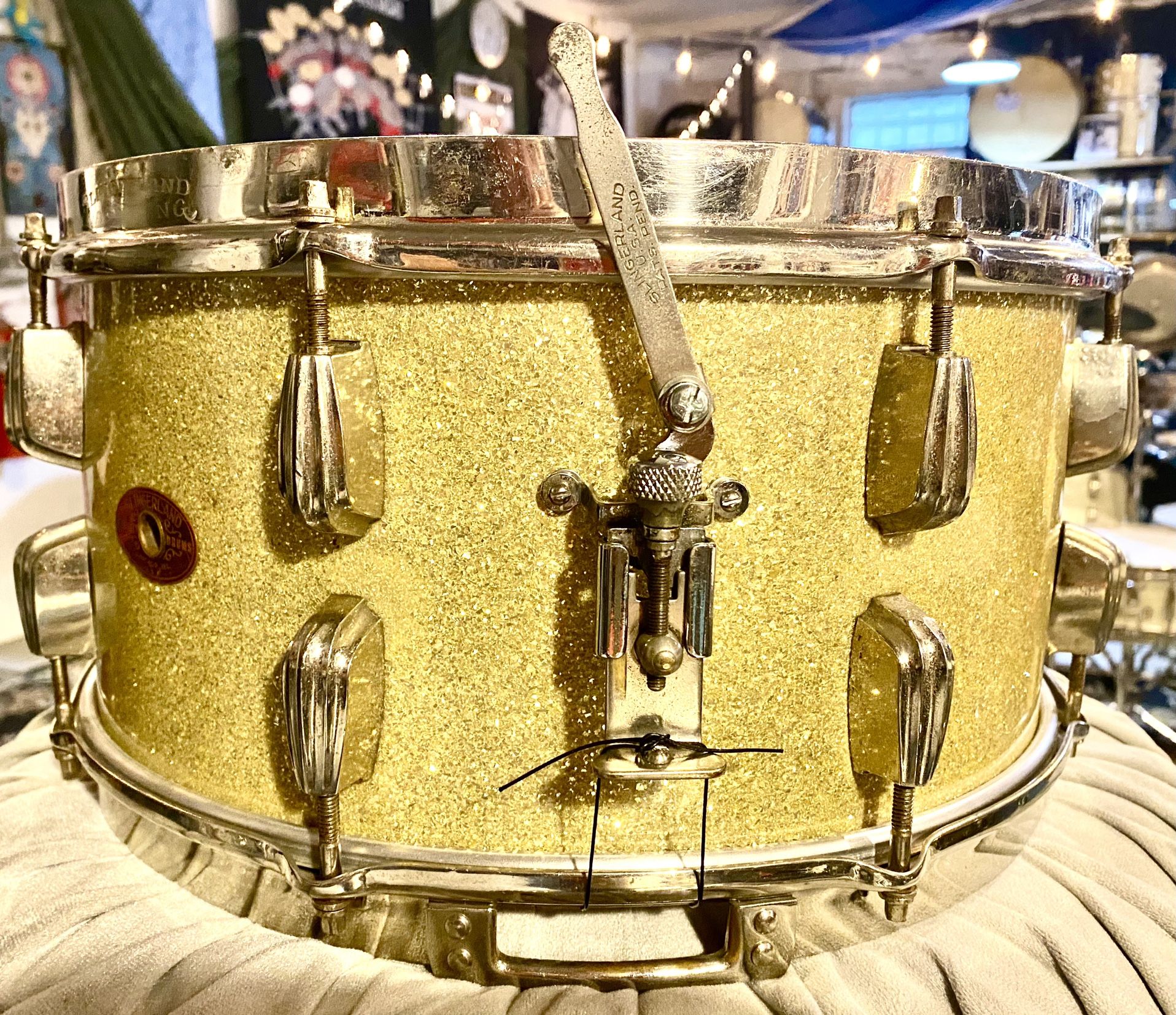 Slingerland Early 50s Buddy Rich Radio King Silver Sparkle Snare
