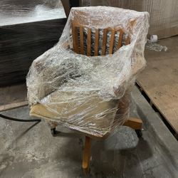 Wooden Rolling Armchair 