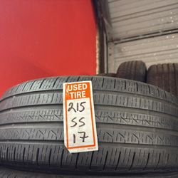 215/55/17 One Tire Used 