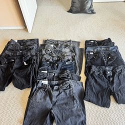 14 Pairs Of Men’s Jeans Lot - Lucky Brand H&M Guess