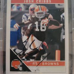 11 Score Josh Cribbs AUTO!