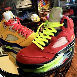Jordan 5s what the , hey hey !