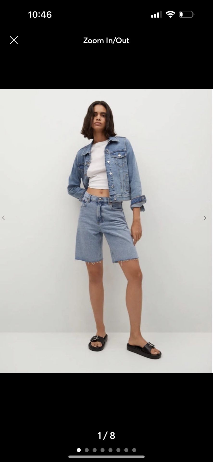 Mango Denim Jacket Size S