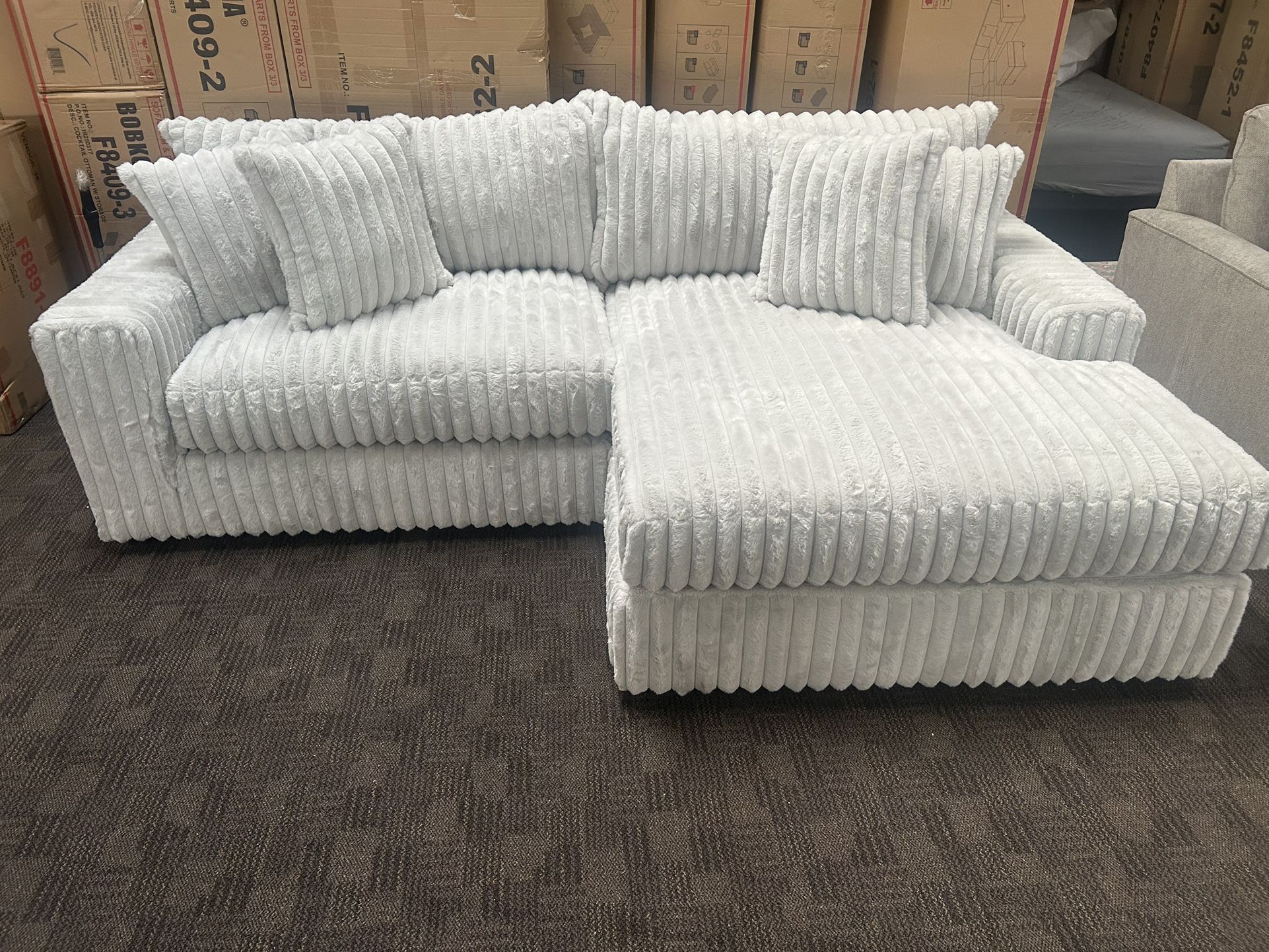 Light Gray Soft Comfy Sectional