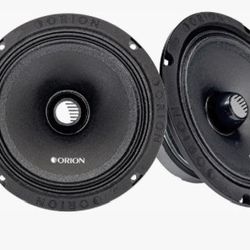 ORION Cobalt Complete Mid & High Speaker Package – Includes 2X 6.5” Midrange Loudspeakers & 2X 3.8” Aluminum Super Tweeters with Built-in Crossovers –