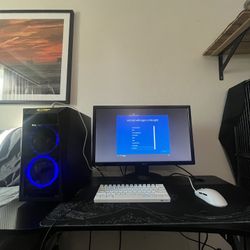 PC , MONITOR, DESK, KEYBOARD/MOUSE 