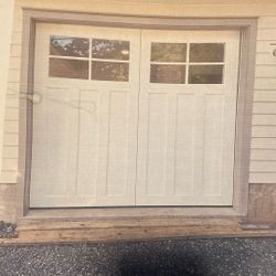 Brand new custom carriage house garage door 8 x 8