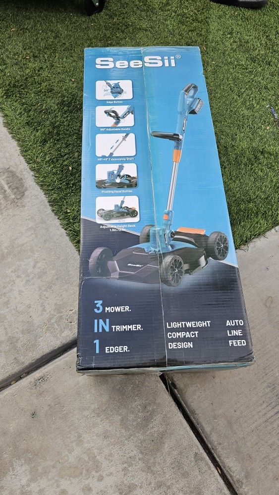New 3-in-1 String Trimmer/ Mower /edger Cordless