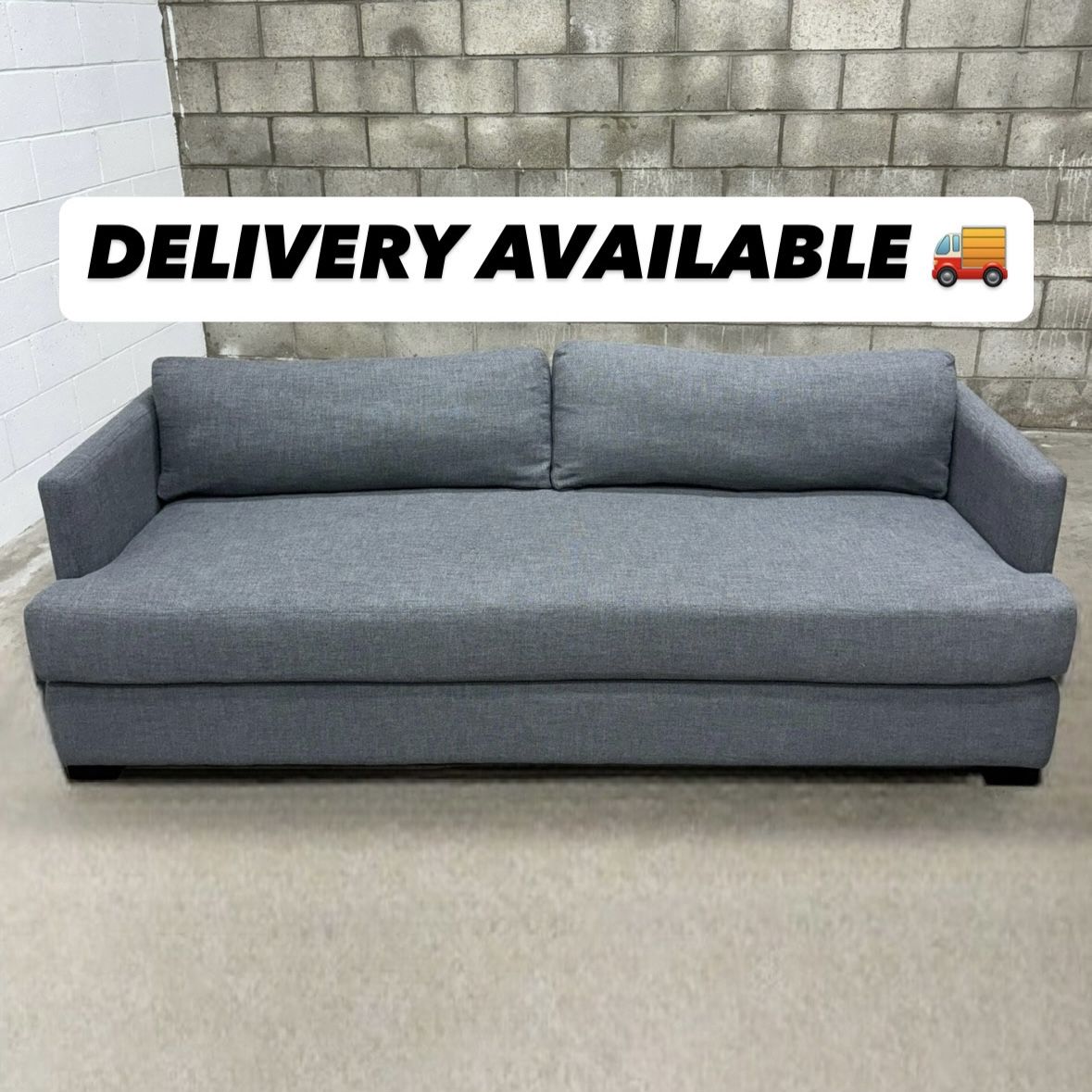 Williams Sonoma Grey/Gray Sofa Couch Sectional - 🚚 DELIVERY AVAILABLE