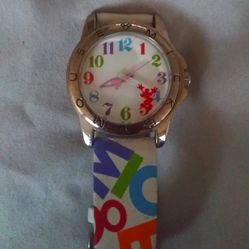 Original authentic disney mickey mouse watch timepiece multicolor