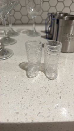 Boot shot glasses set of 2