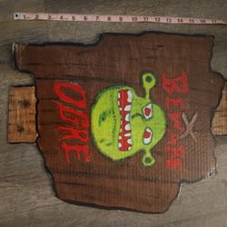 Shrek Theme Party Signs 