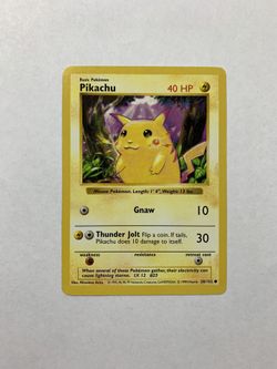 pikachu red cheeks pokemon card Pikachu