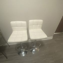 White Barstool Chairs