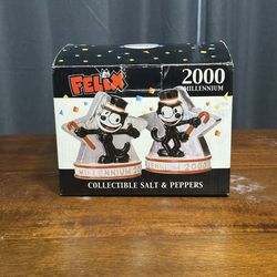 Felix The Cat Millenium 2000 Salt & Pepper Set NEW